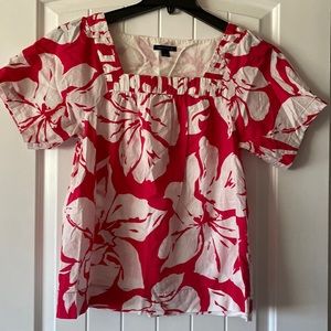 Tommy Hilfiger Hibiscus 🌺 Floral Blouse